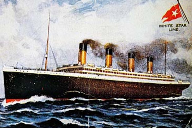 Postcard depicting RMS Titanic (Getty)