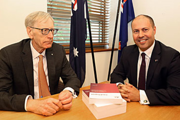Kenneth Hayne and Josh Frydenberg (AAP)