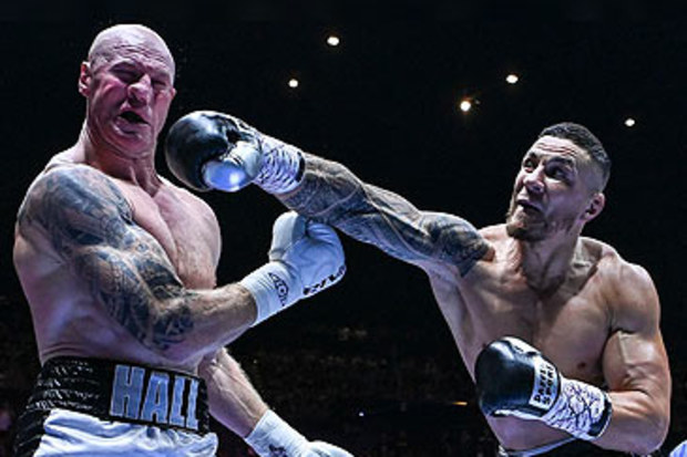 Barry Hall v Sonny Bill Williams (Flavio Brancaleone/The Sydney Morning Herald)