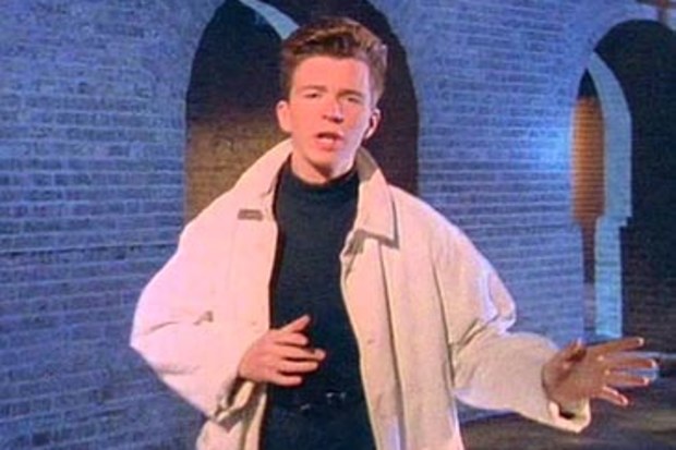 Still of Rick Astley music video (RCA)