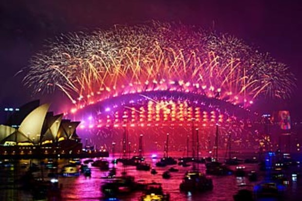 Sydney New Year's Eve 2018 fireworks (Getty)