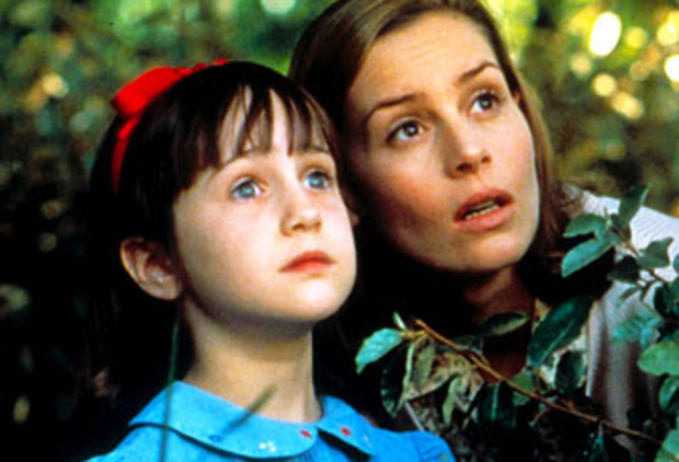 Mara Wilson and Embeth Davidtz in Matilda (Sony)