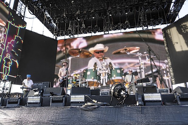 Jakob Nowell of Sublime performs during the the first weekend of the Coachella festival alongside band sublime.