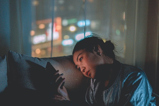 Woman on phone