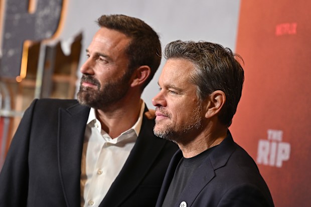 Ben Affleck and Matt Damon attend The Rip World Premiere at Alice Tully Hall on January 13, 2026 in New York City. 