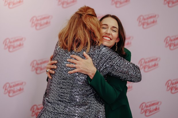 Shelly Horton and Jacinda Ardern