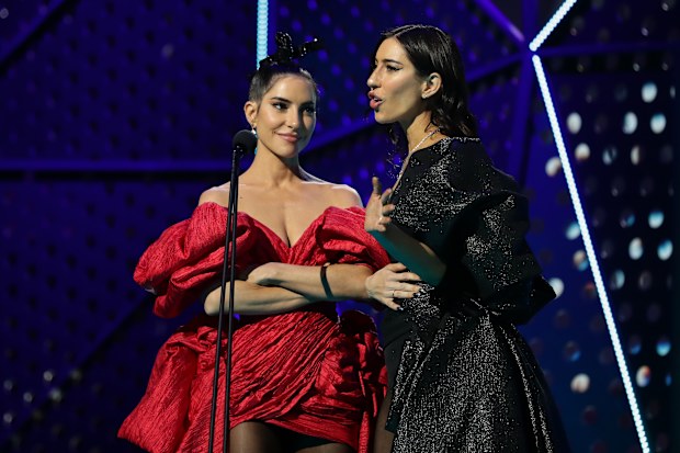 Lisa Origliasso and Jessica Origliasso of The Veronicas