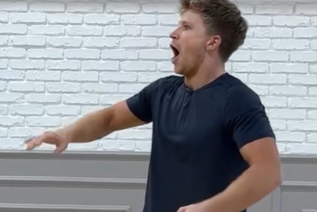 Robert Irwin surprised by Jonathan Bailey