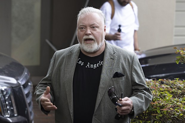 Radio host Kyle Sandilands leaves  is home in, Vaucluse, 17 March 2026. Image 2