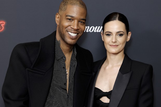 Lola Abecassis and Kid Cudi attend afterparty for the global premiere of Paramount+ series "Knuckles"