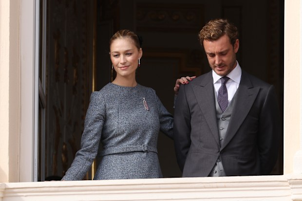 Beatrice Borromeo and Pierre Casiraghi attend the Monaco National Day 2025on November 19, 2025 in Monaco, Monaco. (Photo by Pascal Le Segretain/Getty Images)