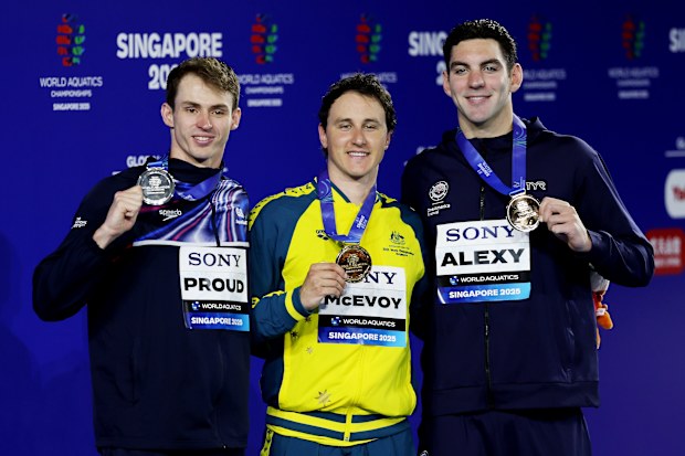 Swimming world championships 2025: Cameron McEvoy wins gold in men's 50m  freestyle in Singapore