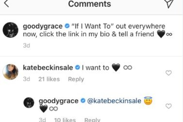 Kate Beckinsale, boyfriend, Goody Grace, comment, Instagram