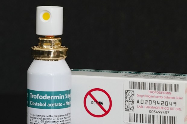 A photo of a pack of Trofodermin, a medical product meant for treating cuts and scrapes.