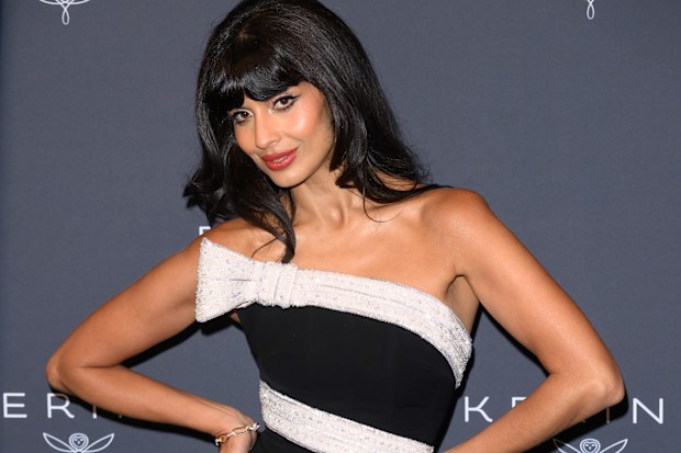 Jameela Jamil at the 2025 Kering Women In Motion Awards and Cannes Film Festival Presidential Dinner at the 78th annual Cannes Film Festival at the Place de la Castre on May 18, 2025 in Cannes, France