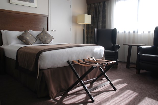 Hotel room newly renovated.