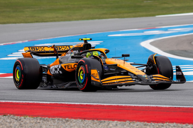 Lando Norris of McLaren during qualifying for the Spanish Grand Prix.