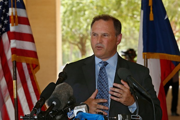 Christopher Combs, Special Agent in Charge of the San Antonio FBI, answers a question about Saturday's shooting rampage.