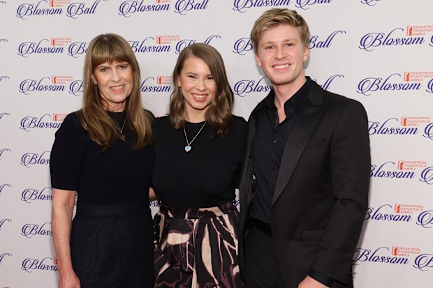 Terri Irwin, Bindi Irwin and Robert Irwin attend the 12th Annual Endometriosis Foundation of America's Blossom Ball at Gotham Hall on May 03, 2024 in New York City. 