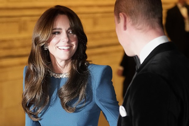 Kate, Princess of Wales, and Prince William arrive to attend the Royal Variety Performance at the Royal Albert Hall in London, Thursday, Nov. 30, 2023 
