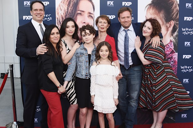 Mikey Madison with the cast of Better Things
