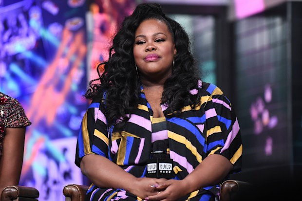 Amber Riley attends the Build Series to discuss the new film 