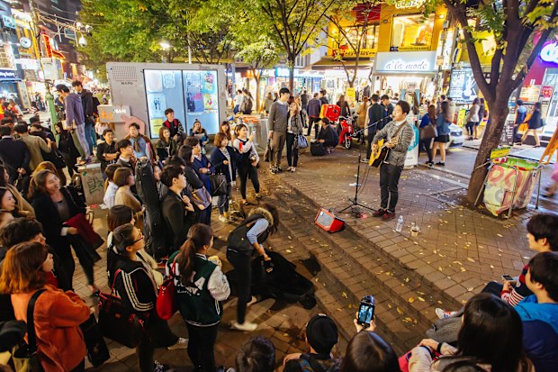 Hongdae in Seoul, South Korea 