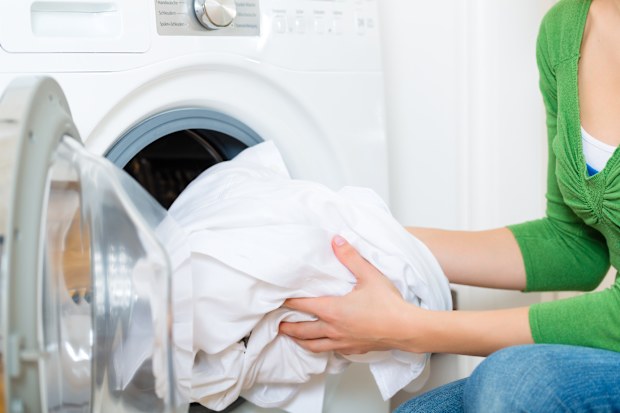 Washing machine stock photo