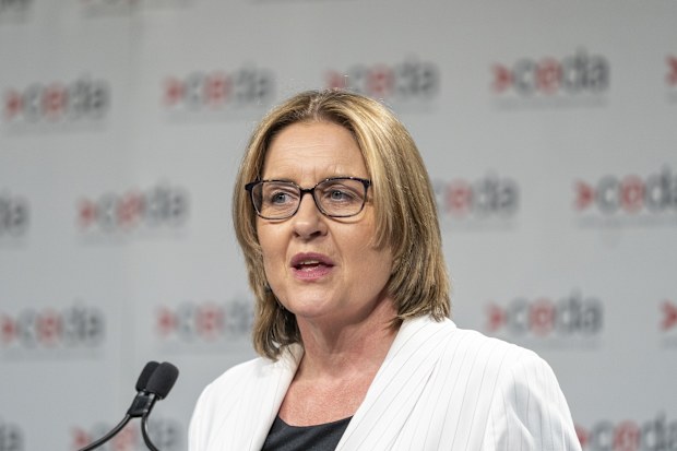 AFR Victorian Premier Jacinta Allan address to CEDA thursday 27th November 2025 Melbourne Photo by Eamon Gallagher