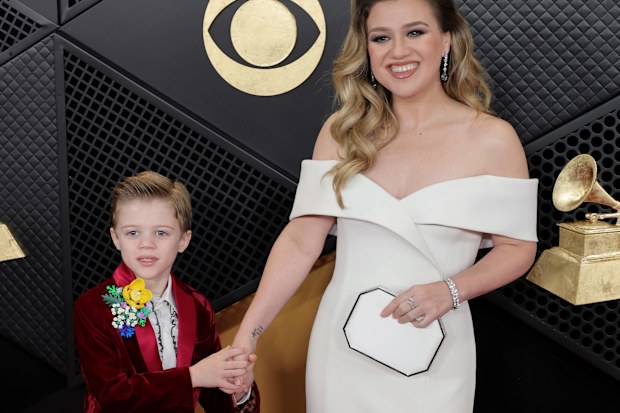 Remington Alexander and Kelly Clarkson 