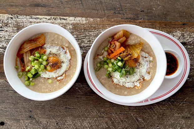 Rosie Scott at The Bay Grocer in Byron Bay congee 