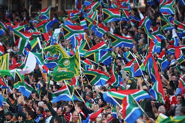 South Africa fans at Loftus Versfeld in 2009.