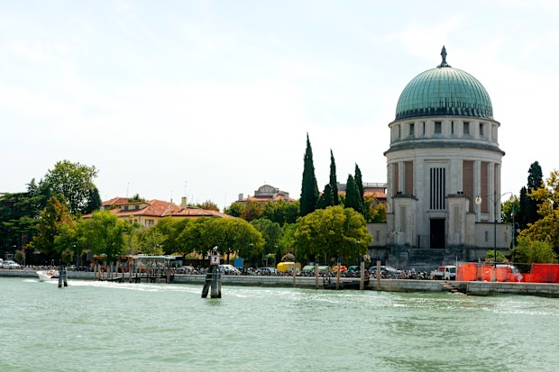 Santa Maria della Vittoria church, currently a War Memorial, Lido, Venice, Italy.