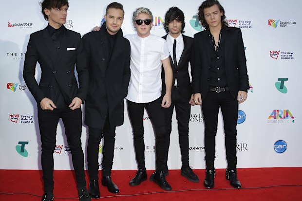 One Direction (L-R) Louis Tomlinson, Liam Payne, Niall Horan, Zayn Malik and Harry Styles
