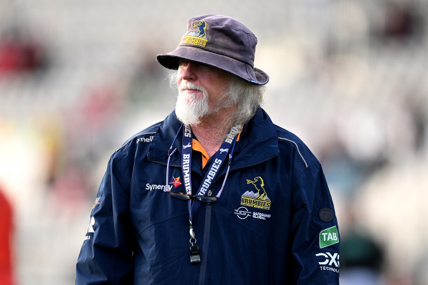 Assistant coach Laurie Fisher of the Brumbies.