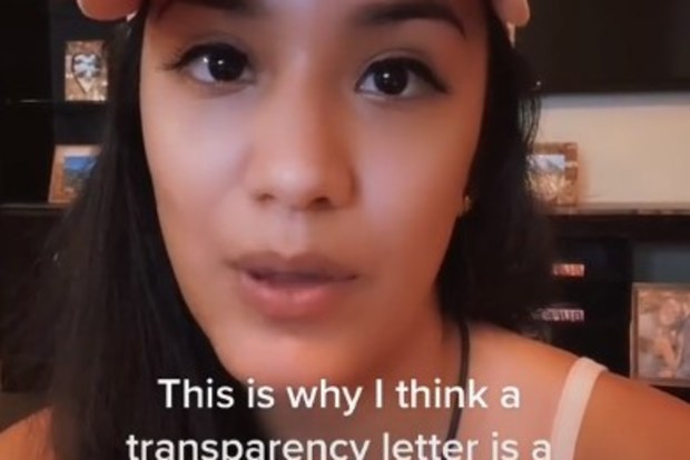 Lisa explaining that her reason behind her bridesmaid letter was so 'everybody is on the same page'.