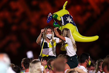 Tie one on with me kangaroo, sport