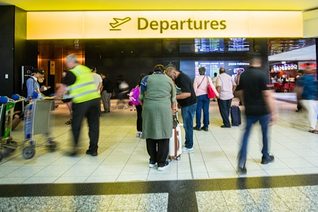 Melbourne airport generic 17.01.23 The Age Booking: 222303 Tullamarine Photo shows generic overseas travellers at Melbourne Airport's T2 International Departures Terminal.     Photo: Scott McNaughton / The Age