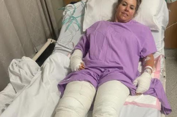 Along with the statement, the four survivors released a number of images, both of the aftermath of the crash and the immediate recovery, with their permission to publish them.
