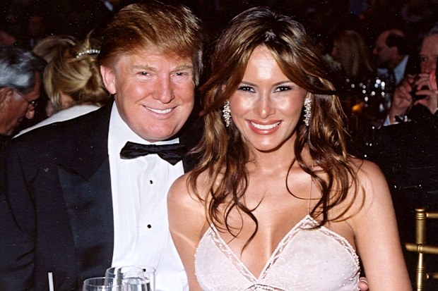 Donald and Melania Trump during a New Year's party at the Mar-a-Lago estate, Palm Beach, Florida, 2004. (Photo by Davidoff Studios/Getty Images)