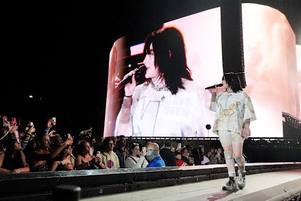 INDIO, CALIFORNIA - APRIL 16: Billie Eilish performs onstage at the Coachella Stage during the 2022 Coachella Valley Music And Arts Festival on April 16, 2022 in Indio, California. (Photo by Kevin Mazur/Getty Images for ABA)