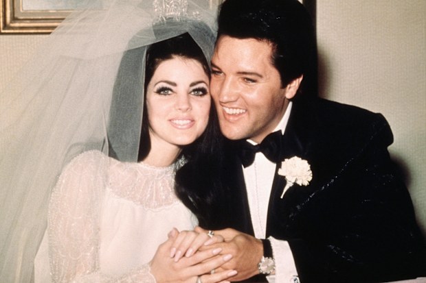 Priscilla Presley and Elvis Presley