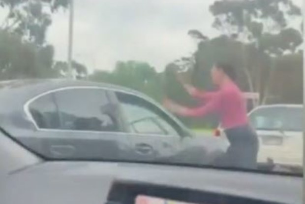 A victim of a violent road rage incident has spoken out about the peak hour attack, which left her with cuts and bruises to her face and hands