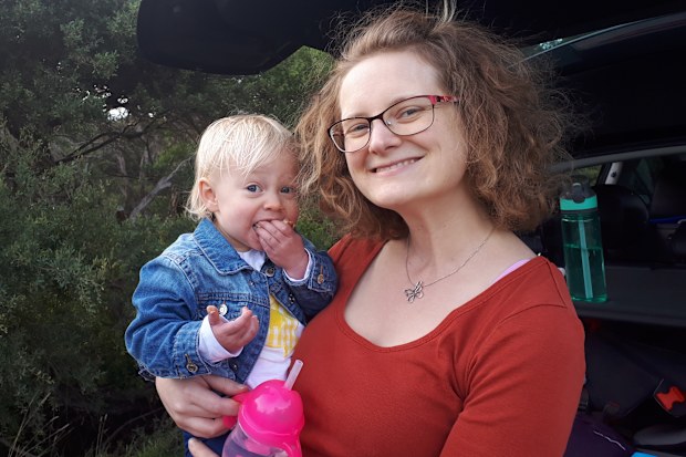 Natalie Diepenhorst cuddled her baby daughter shortly before she fell ill.
