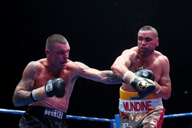 Anthony Mundine fought John Wayne-Parr in his second-to-last professional fight in 2019. 