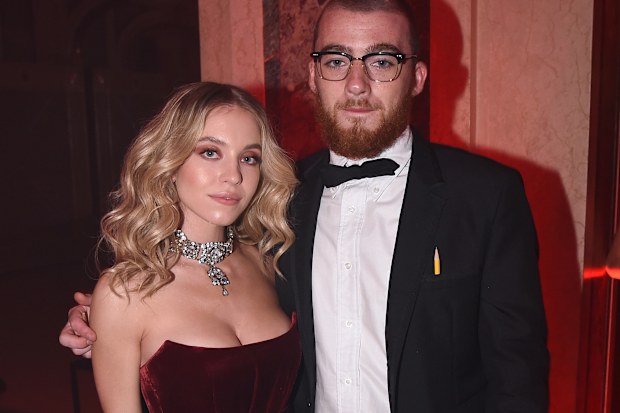  Sydney Sweeney and Angus Cloud attend as Moët & Chandon Toasts to the Icons at Harper's BAZAAR ICONS party 2019 In New York City at The Plaza Hotel on September 06, 2019.