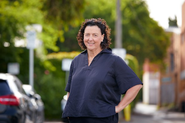 Dr Monique Ryan outside Toscanos of Toorak in Toorak, Melbourne, Victoria. Photograph taken on the 15th of February by Louis Trerise.