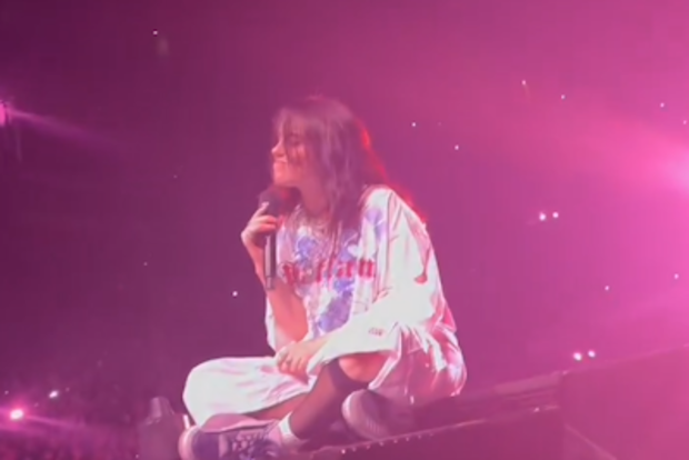 Billie Eilish hit in the face by friendship bracelet during Arizona concert