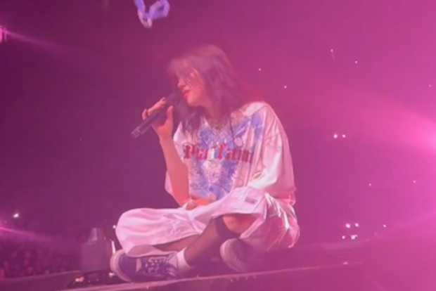 Billie Eilish hit in the face by friendship bracelet during Arizona concert