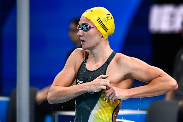 Ariarne Titmus in Paris.